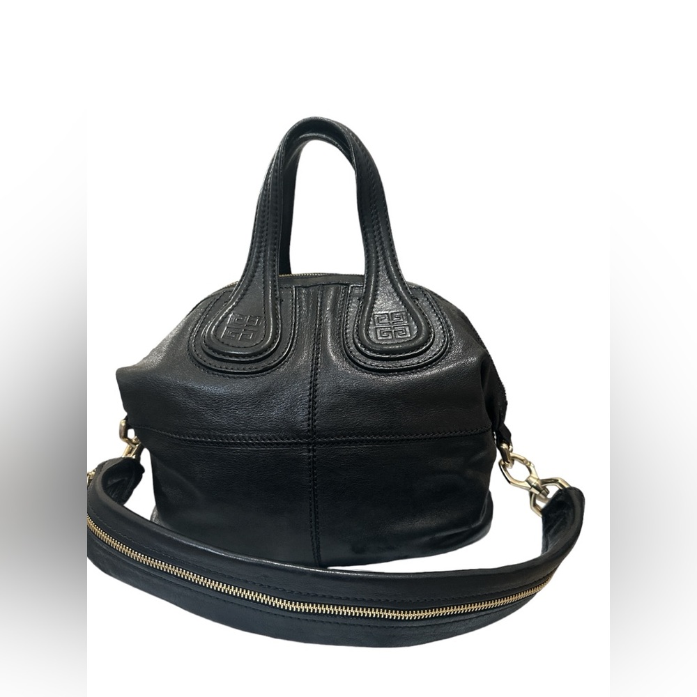 Givenchy Nightingale Small Black Leather GHW Used Condition